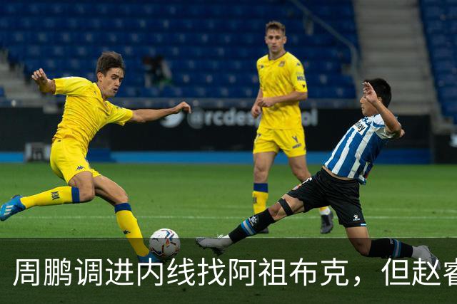 周鹏调进内线找阿祖布克，但赵睿抢先卡到位置破坏出界
