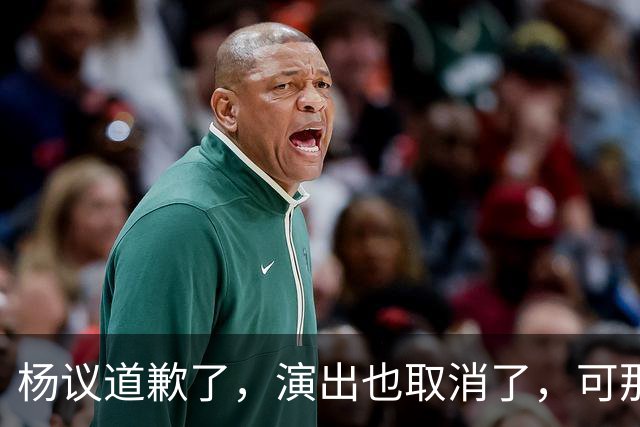 杨议道歉了，演出也取消了，可那句，“误会”，什么都没解决