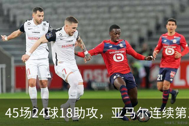 45场24球18助攻，亚马尔连续第三次捧起科帕奖